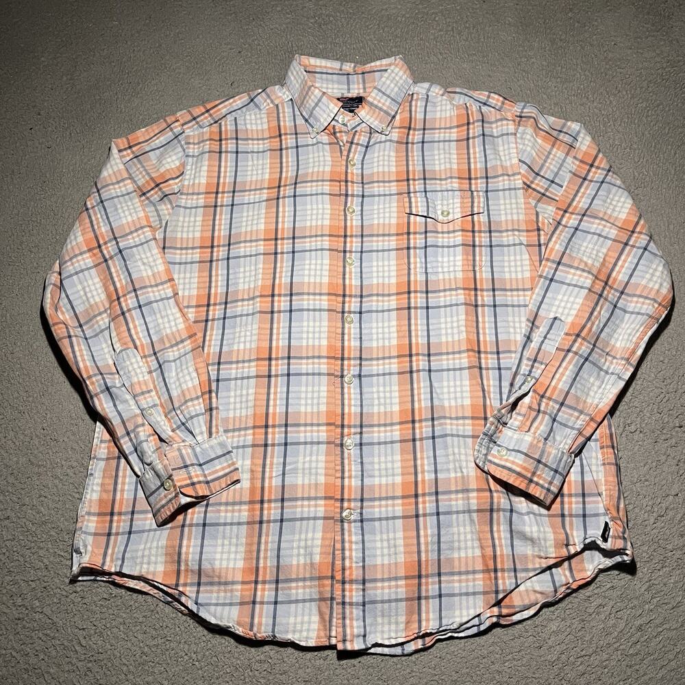 Vineyard Vines Shirt Mens XL Slim Fit Crosby Plaid Preppy Colorful Long Sleeve